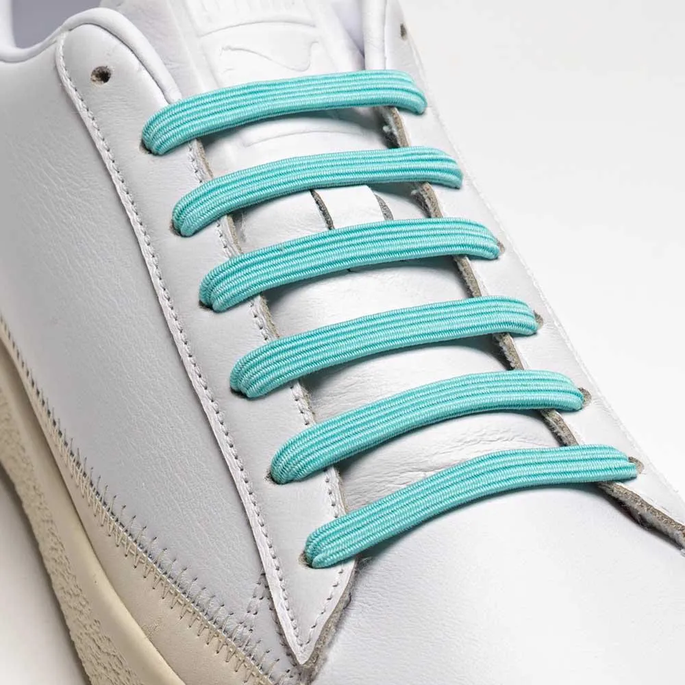 uLace Classic No-Tie Sneaker Laces - Sea Foam Blue