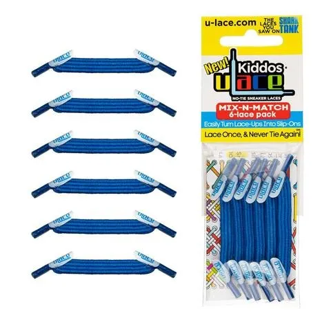 uLace Kiddos No-Tie Sneaker Laces - Bright Blue
