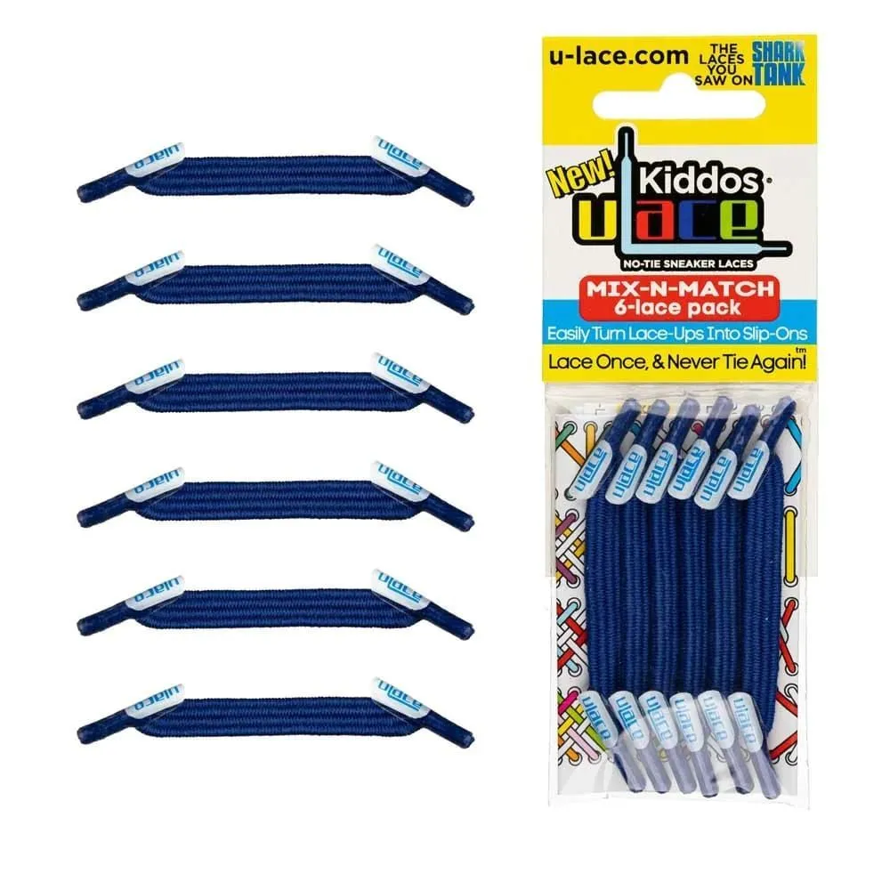 uLace Kiddos No-Tie Sneaker Laces - Royal