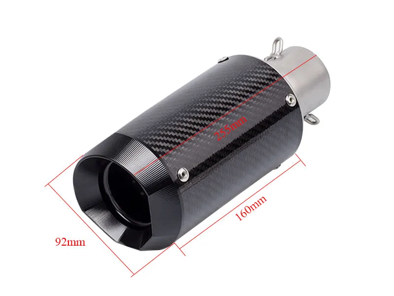 Universal Carbon Motorcycle Slip-On Exhaust Muffler