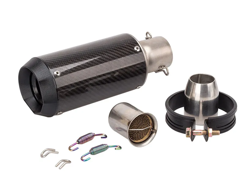 Universal Carbon Motorcycle Slip-On Exhaust Muffler