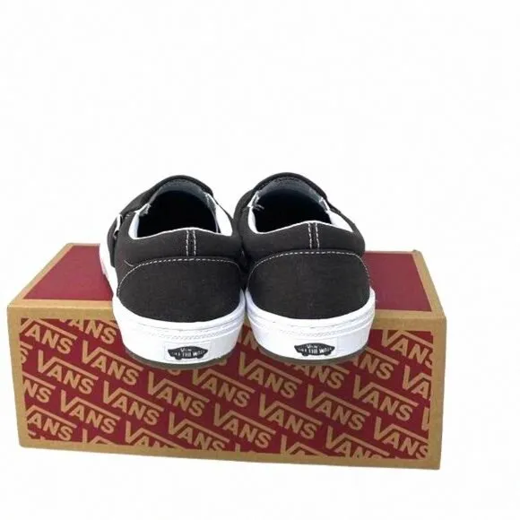 VANS BMX Slip On Shoe x Dakota Roche Women Size VN0005V1NWH Brown Canvas Casual