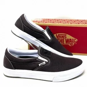 VANS BMX Slip On Shoe x Dakota Roche Women Size VN0005V1NWH Brown Canvas Casual