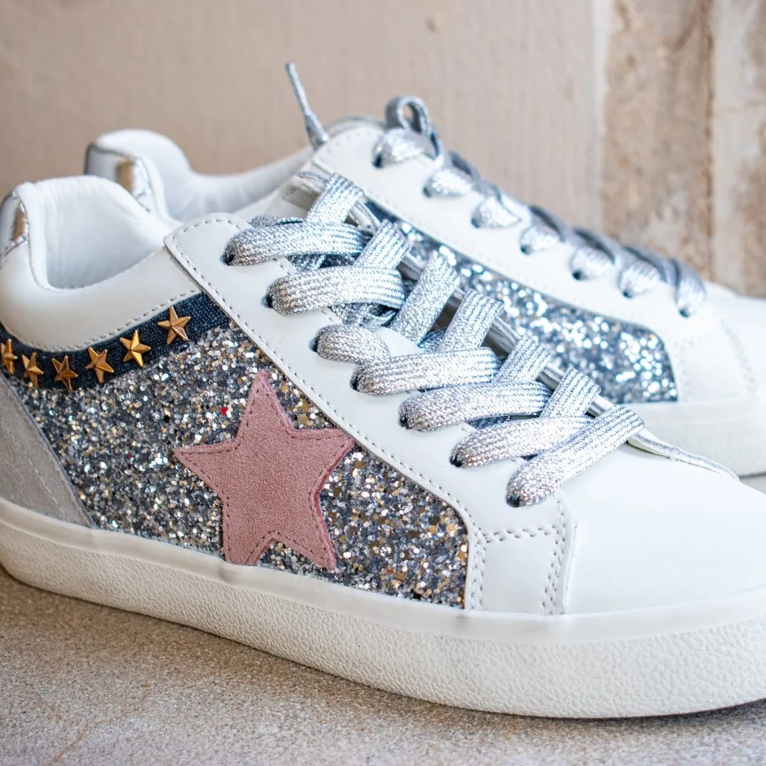 Vintage Havana: Bounce Siver glitter