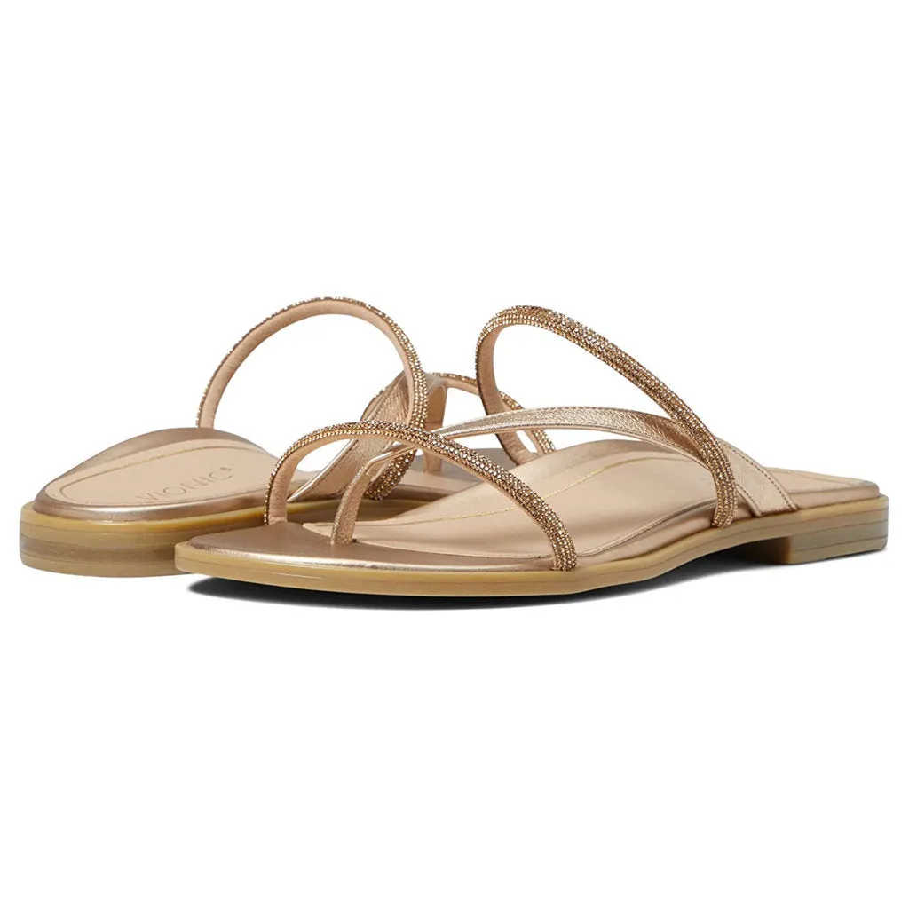 Vionic Citrine Prism Leather Women's Slides Sandals