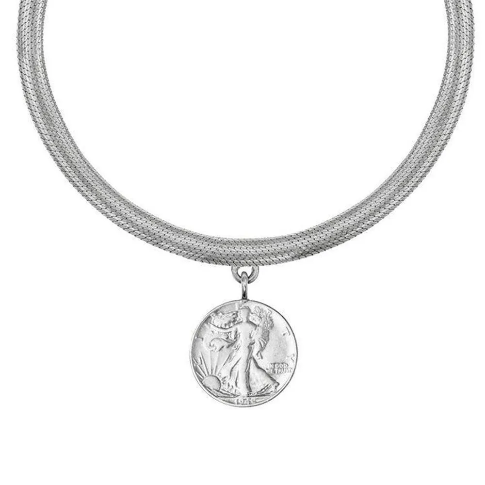 Walking Liberty Coin Necklace