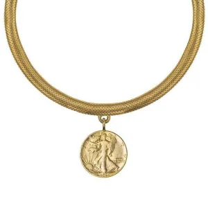 Walking Liberty Coin Necklace