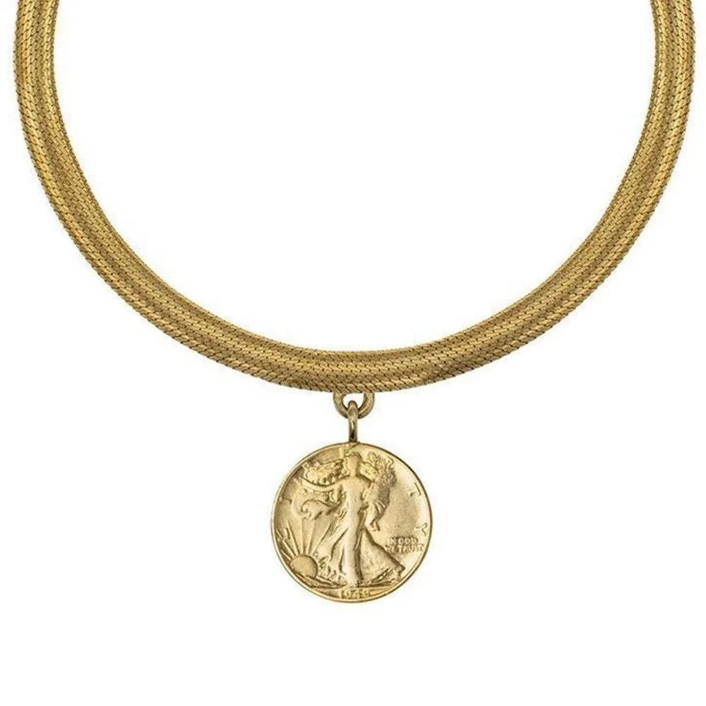 Walking Liberty Coin Necklace