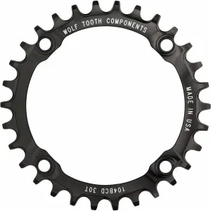 Wolf Tooth 104 BCD Chainring - 30t, 104 BCD, 4-Bolt, Drop-Stop