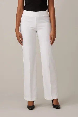 Women's Joseph Ribkoff | Pleated Wide Straight Leg Pant | White