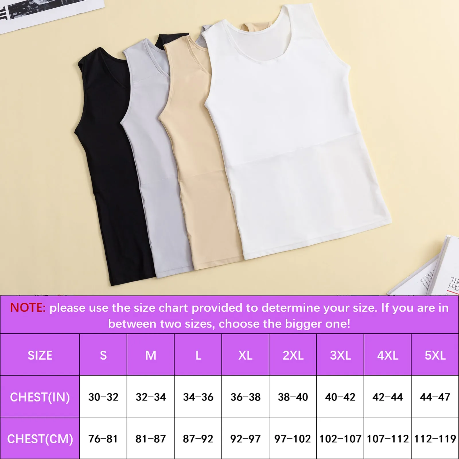 XUJI Breathable Tank Chest Binder - XUJI Srore